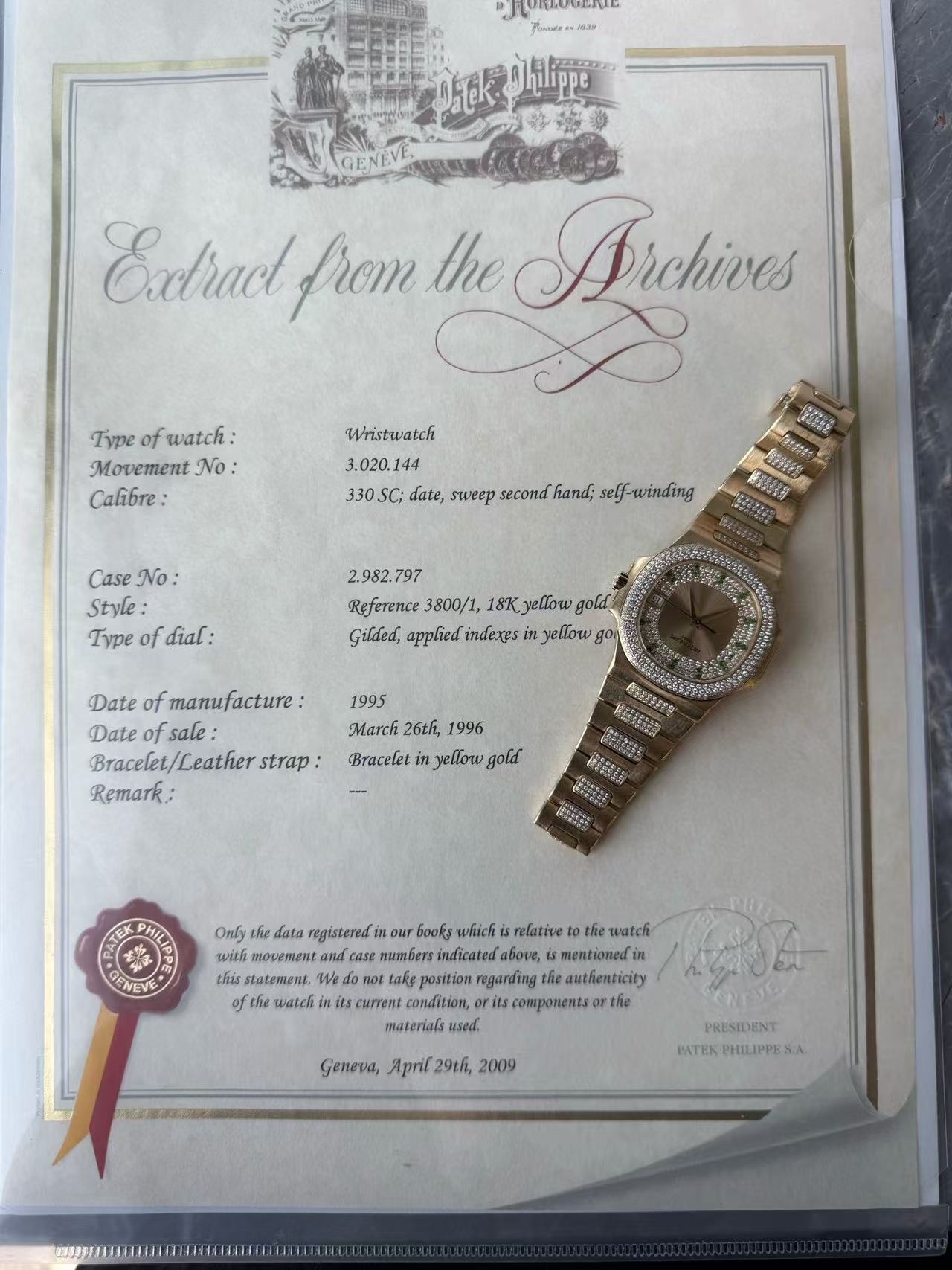 Patek Philippe 3800j