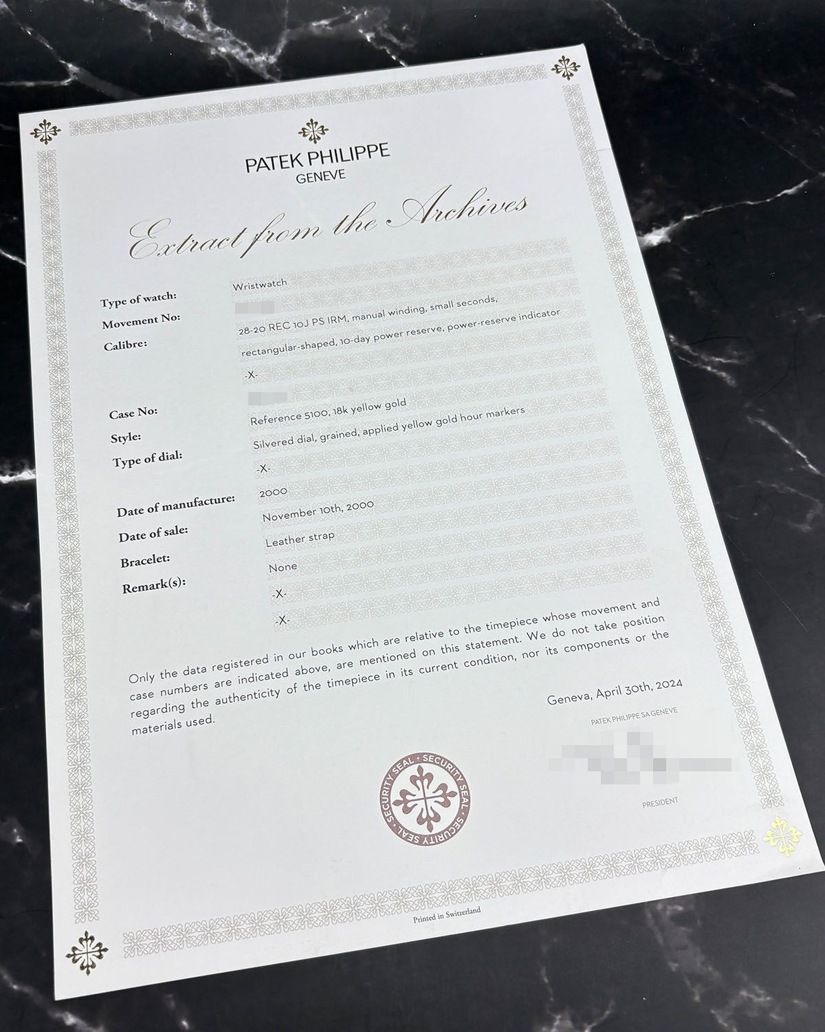 Patek Philippe 5100J-001
