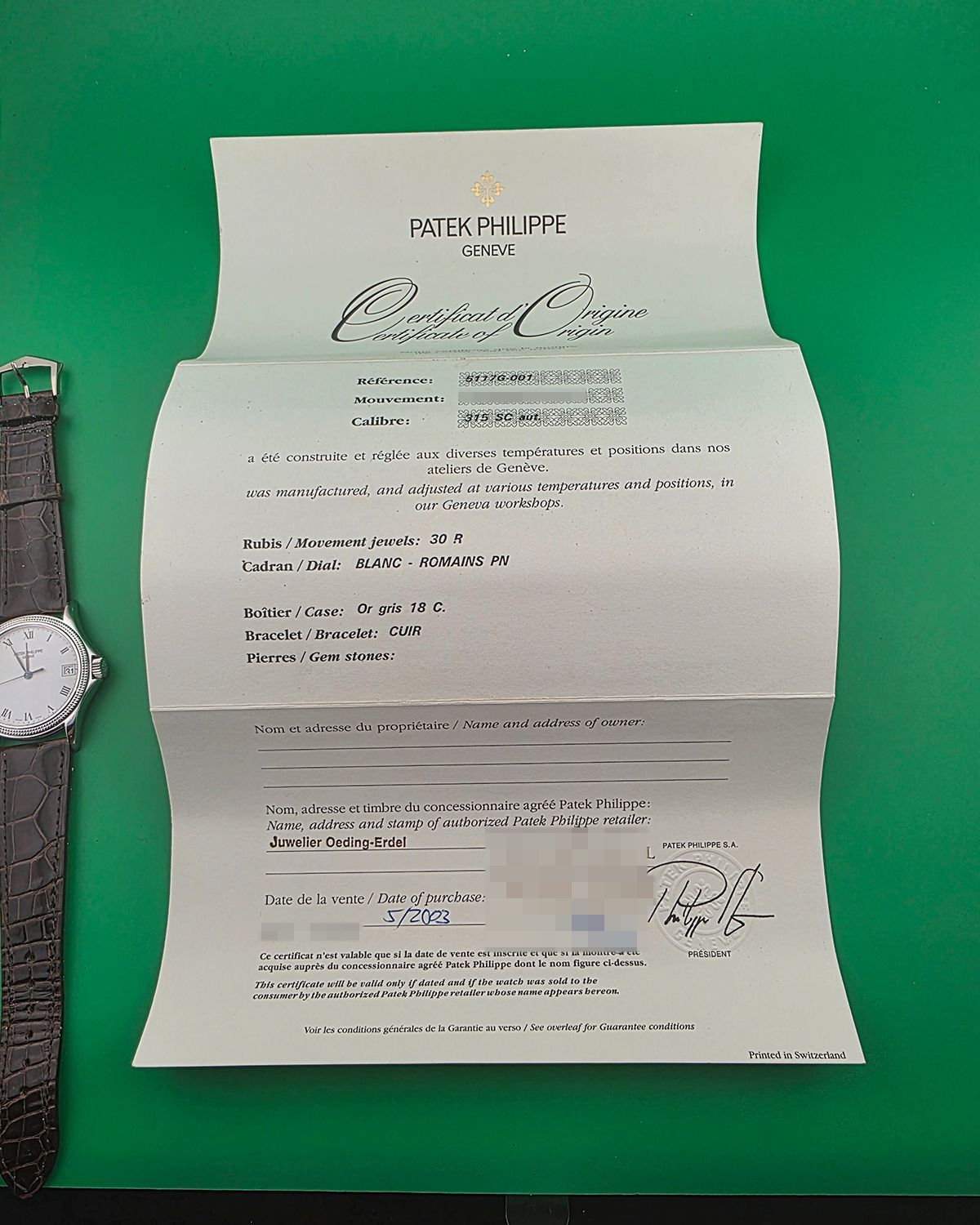 Patek Philippe 5117G-001