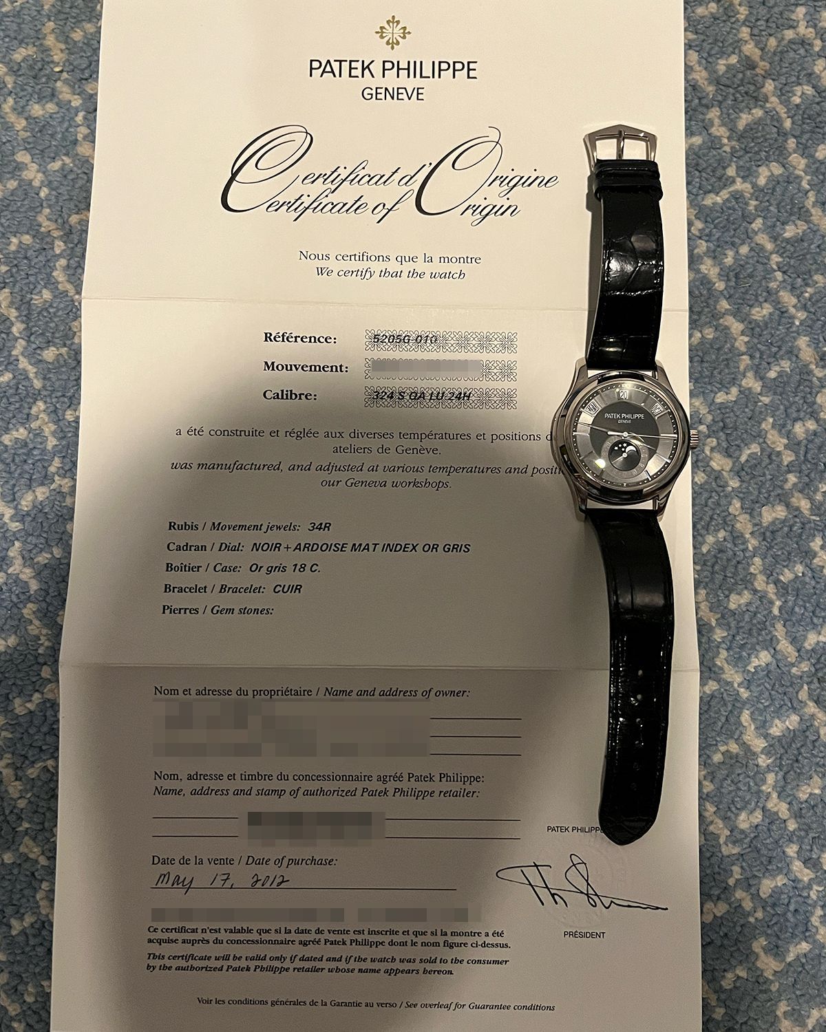 Patek Philippe 5205G-010