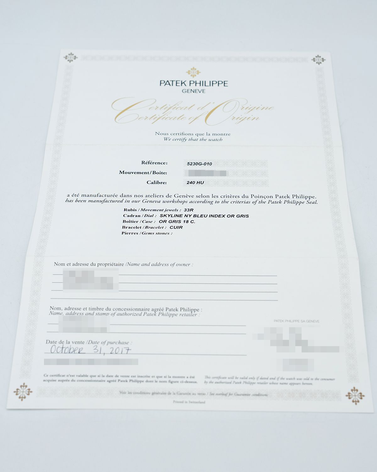 Patek Philippe 5230G-010