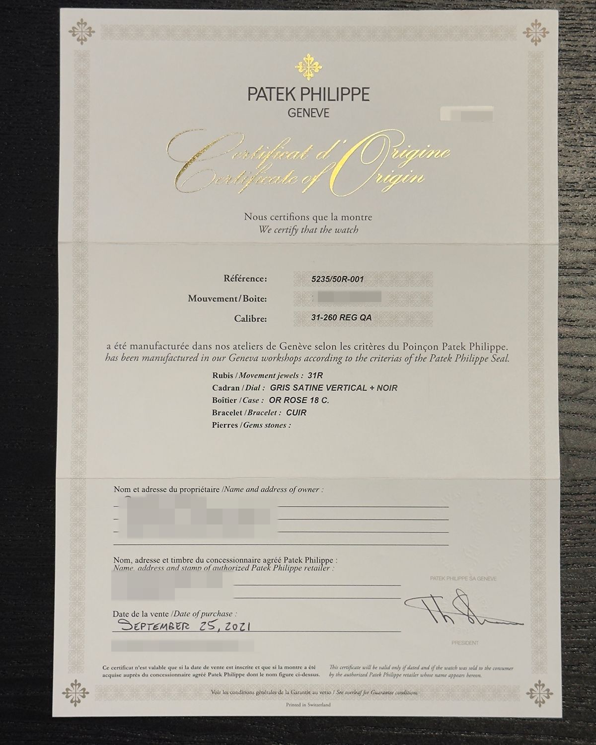 Patek Philippe 5235/50R-001