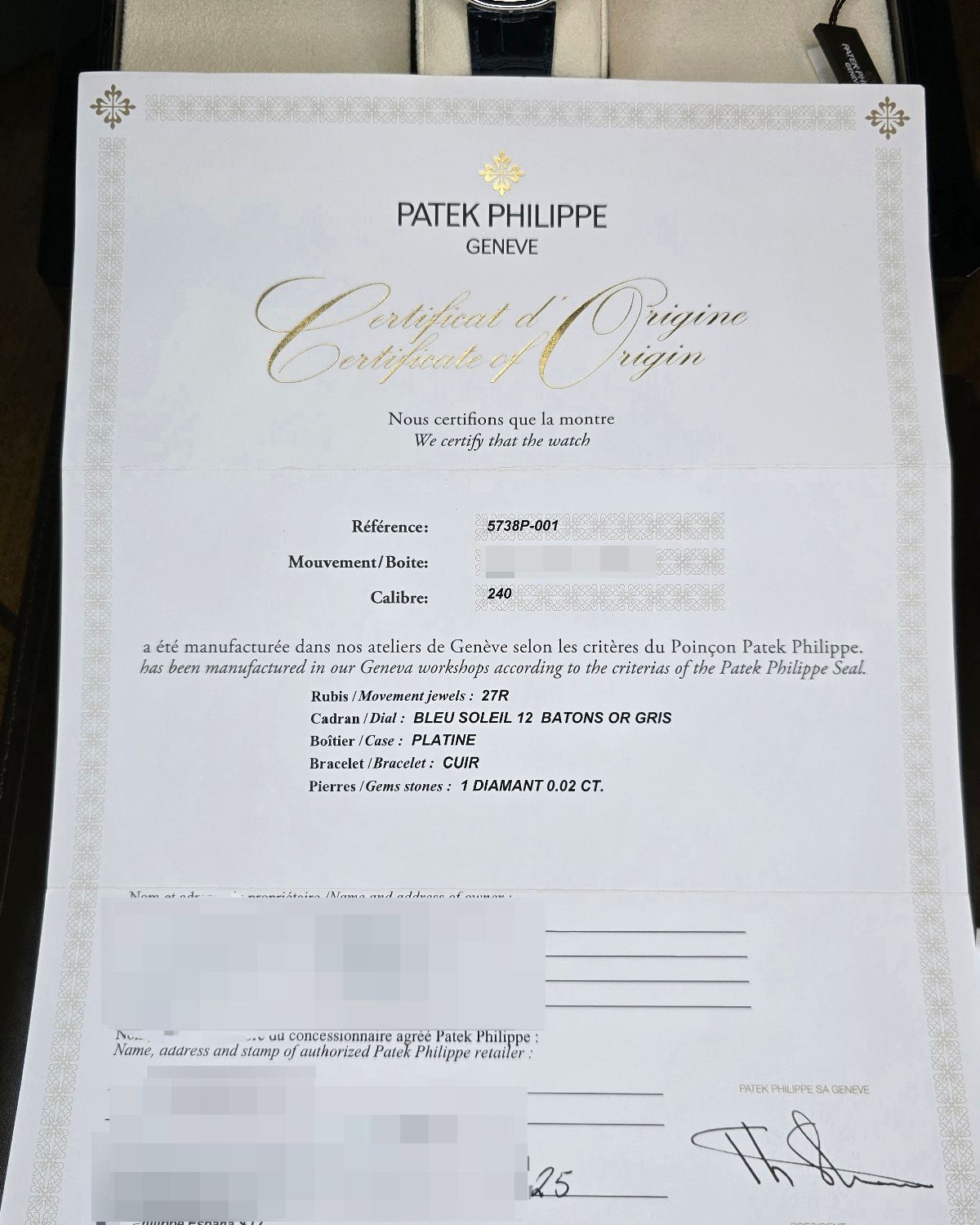 Patek Philippe 5738P-001