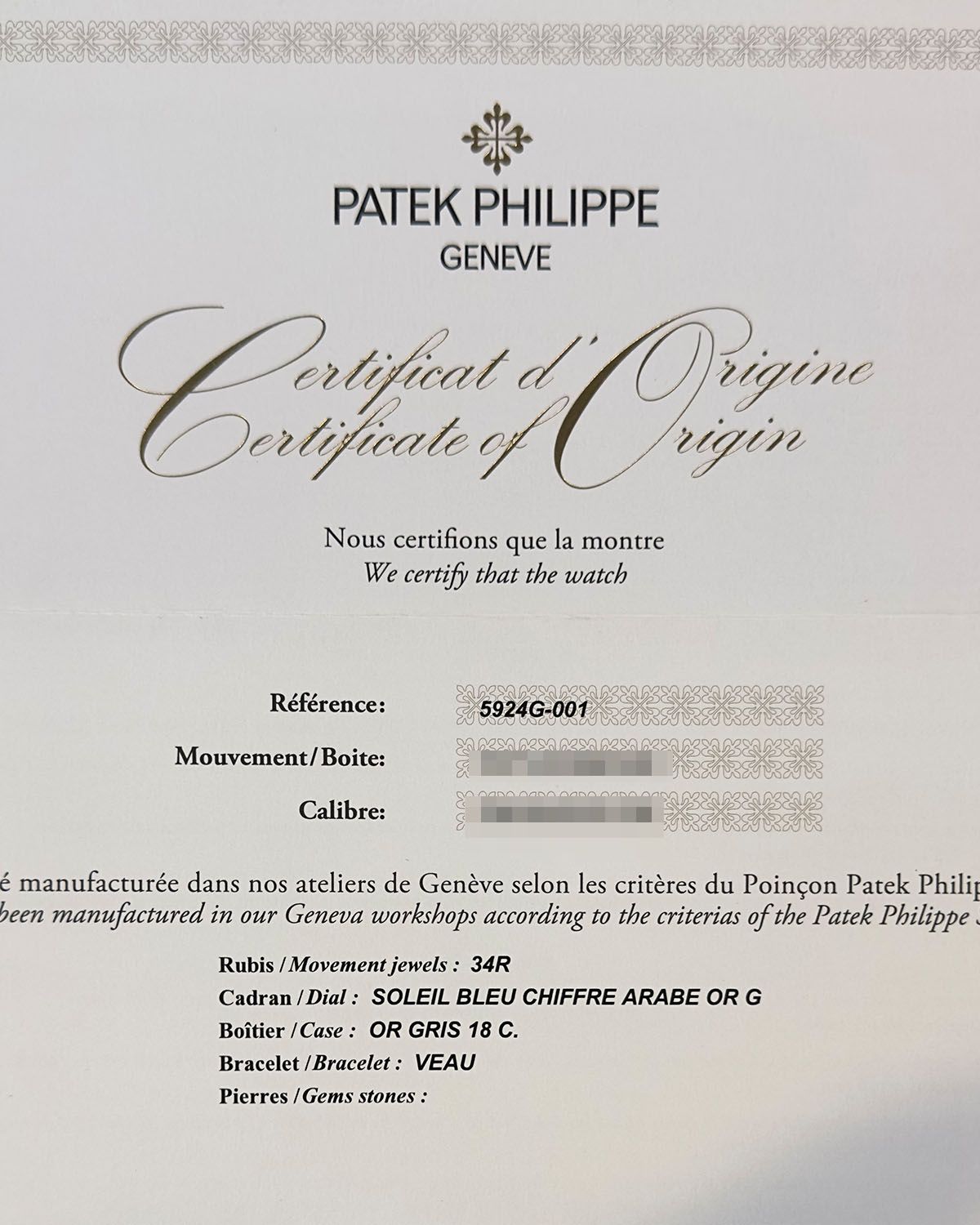 Patek Philippe 5924G-001
